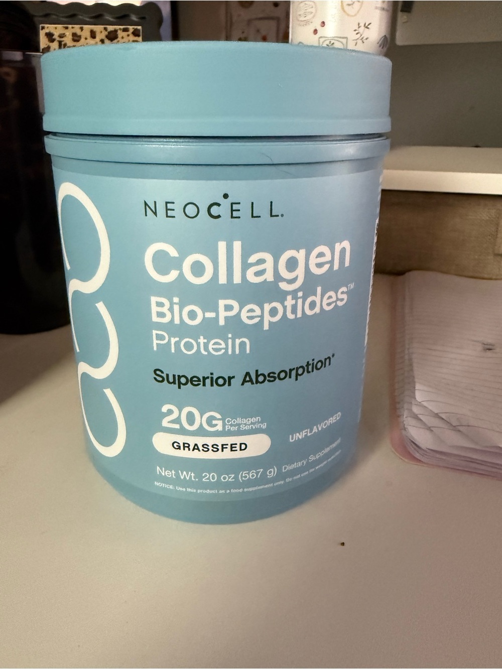 Neocell Collagen Bio-Peptides Protein Powder - Light Blue